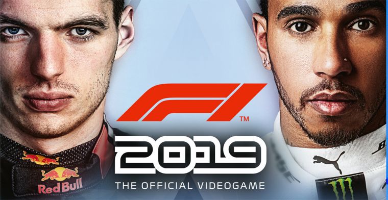 Max Verstappen naast Lewis Hamilton op de cover van F1 2019